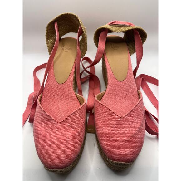 Castañer Carina Wedge Espadrille In Pink - Picture 1 of 16